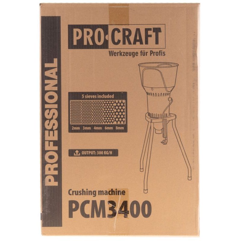 ELEKTRICKÝ ŠROTOVNÍK NA OBILÍ PROCRAFT PCM3400 | PCM3400 PROCRAFT - ŠROTOVNÍK NA OBILÍ - KRMIVA
