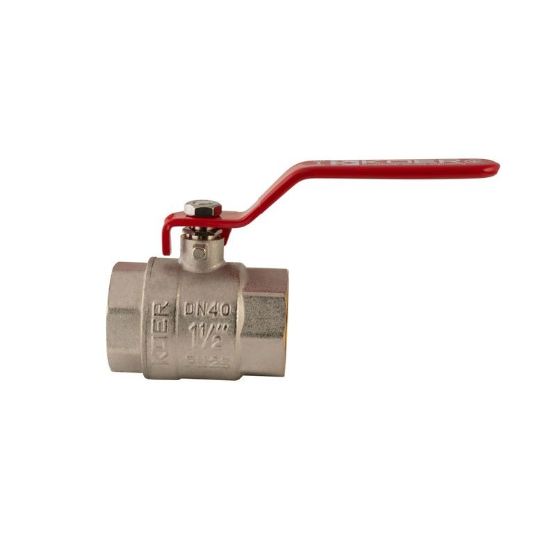 KULOVÝ KOHOUT PÁKOVÝ ČERVENÝ, KR.214 1½"FF | KR.214 1½"FF PROCRAFT - PŘÍSLUŠENSTVÍ (KOHOUTY, ŠROUBENÍ,...) - SANITA