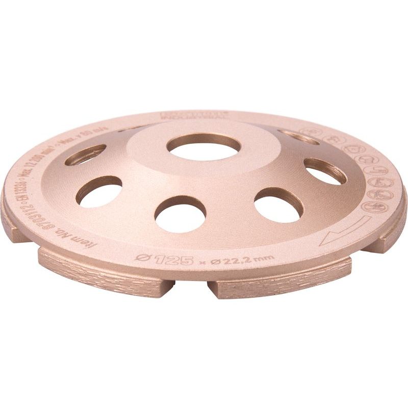 EXTOL INDUSTRIAL KOTOUČ DIAMANTOVÝ BRUSNÝ JEDNOŘADÝ, O 125X22,2MM, 8703112 - DIAMATOVÉ KOTOUČE - BRUSNÉ - PŘÍSLUŠENSTVÍ