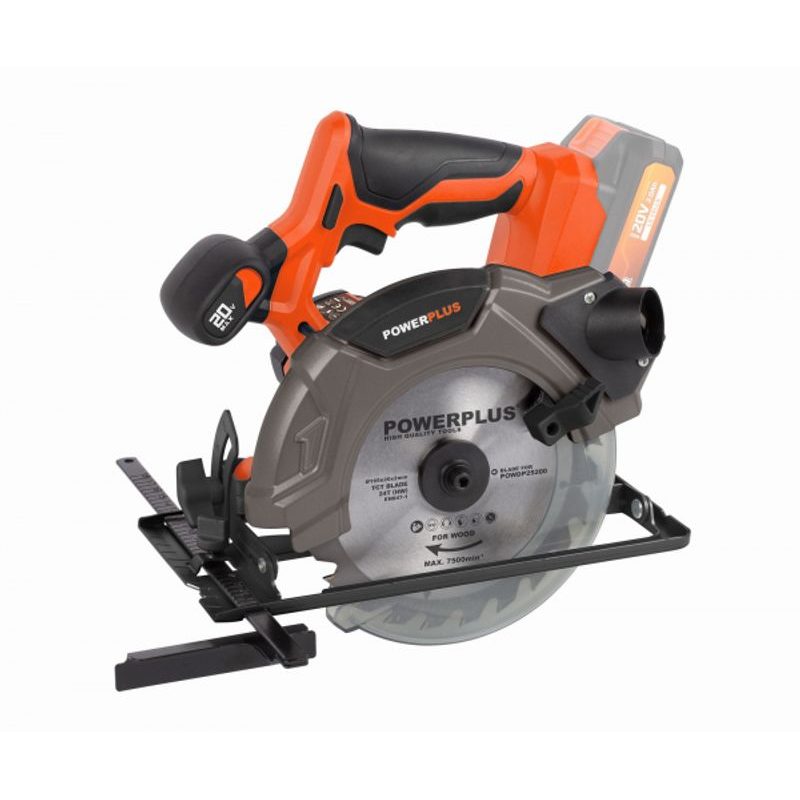 POWERPLUS POWDP25200 AKU OKRUŽNÍ PILA 20V 165MM LI-ION (BEZ BATERIE) - PILY DO 165MM - AKU NÁŘADÍ