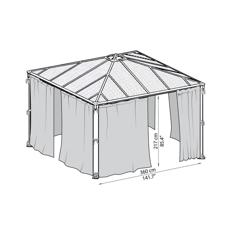 PALRAM - CANOPIA ZÁVĚSY PRO PALERMO 3000/3600 - PŘÍSLUŠENSTVÍ - ZAHRADA