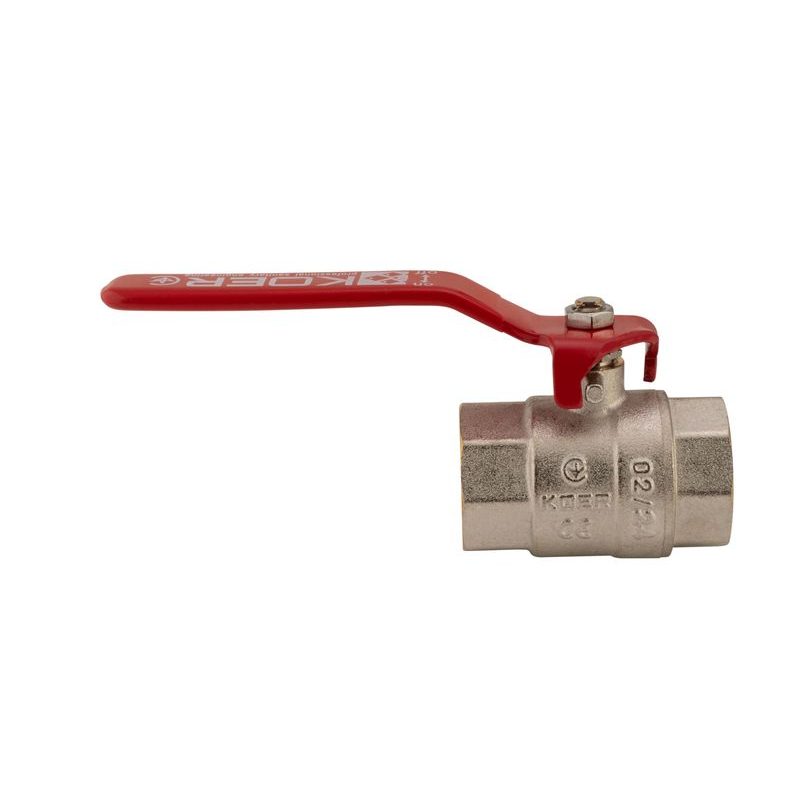 KULOVÝ KOHOUT PÁKOVÝ ČERVENÝ, KR.214 1"FF | KR.214 1"FF PROCRAFT - PŘÍSLUŠENSTVÍ (KOHOUTY, ŠROUBENÍ,...) - SANITA