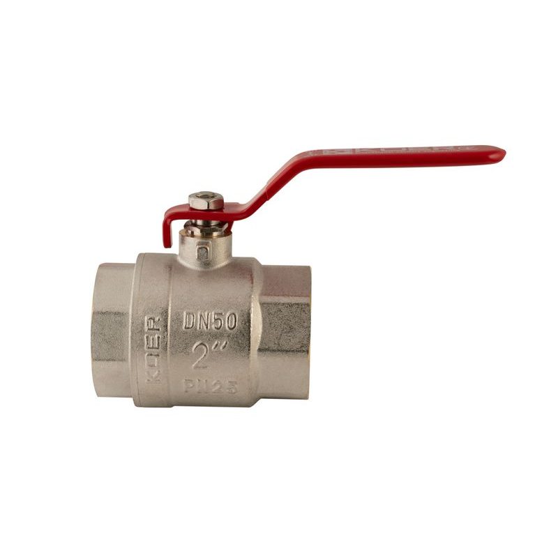 KULOVÝ KOHOUT PÁKOVÝ ČERVENÝ, KR.214 2"FF | KR.214 2"FF PROCRAFT - PŘÍSLUŠENSTVÍ (KOHOUTY, ŠROUBENÍ,...) - SANITA
