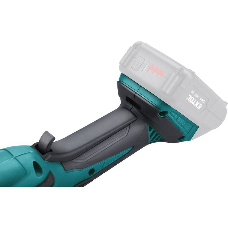 EXTOL INDUSTRIAL BRUSKA ÚHLOVÁ AKU SHARE20V, 125MM, BRUSHLESS, BEZ BATERIE A NABÍJEČKY, 8791841 - AKU UHLOVÉ BRUSKY - AKU NÁŘADÍ