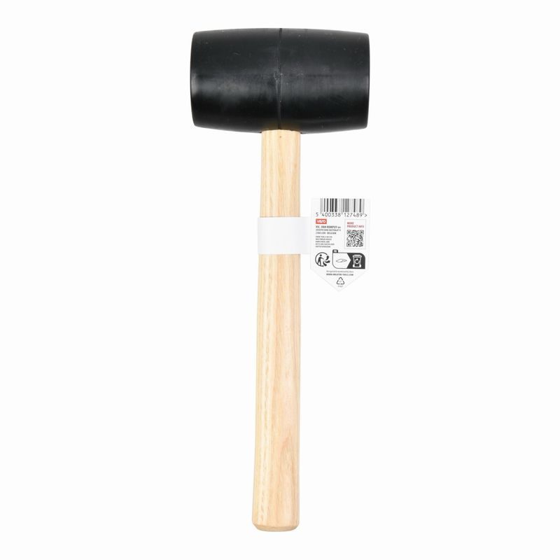 KREATOR KRTH90602 GUMOVÁ PALICE ČERNÁ 700G - DŘEVĚNÁ NÁSADA - GUMOVÉ PALICE - RUČNÍ NÁŘADÍ