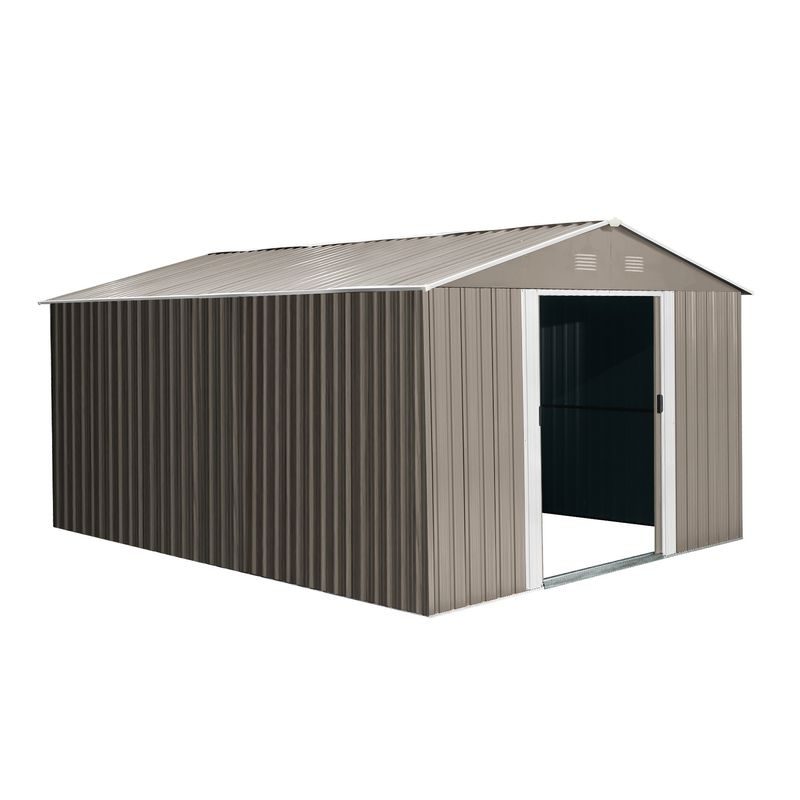 RIWALL PRO RMSA 12X10 BROWN ZAHRADNÍ DOMEK KOVOVÝ 3 X 3,7 M SE SEDLOVOU STŘECHOU HNĚDÝ - ZAHRADNÍ DOMKY - DŮM A DOMÁCNOST, ELEKTRO..