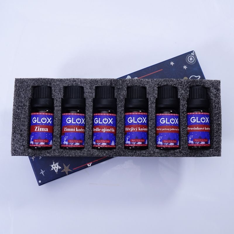 GLOX GLOXAO2 SADA 6KS VÁNOČNÍCH AROMA OLEJŮ - AROMADIFUZÉRY - DŮM A DOMÁCNOST, ELEKTRO..