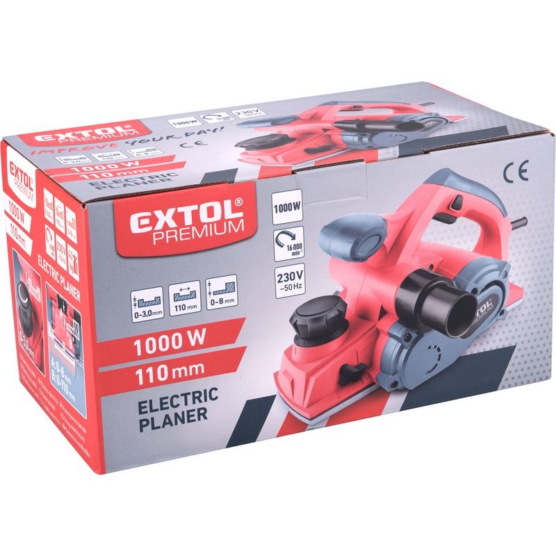 EXTOL PREMIUM HOBLÍK ELEKTRICKÝ, 110MM, 1000W, 8893405 - HOBLÍKY - ELEKTRICKÉ NÁŘADÍ
