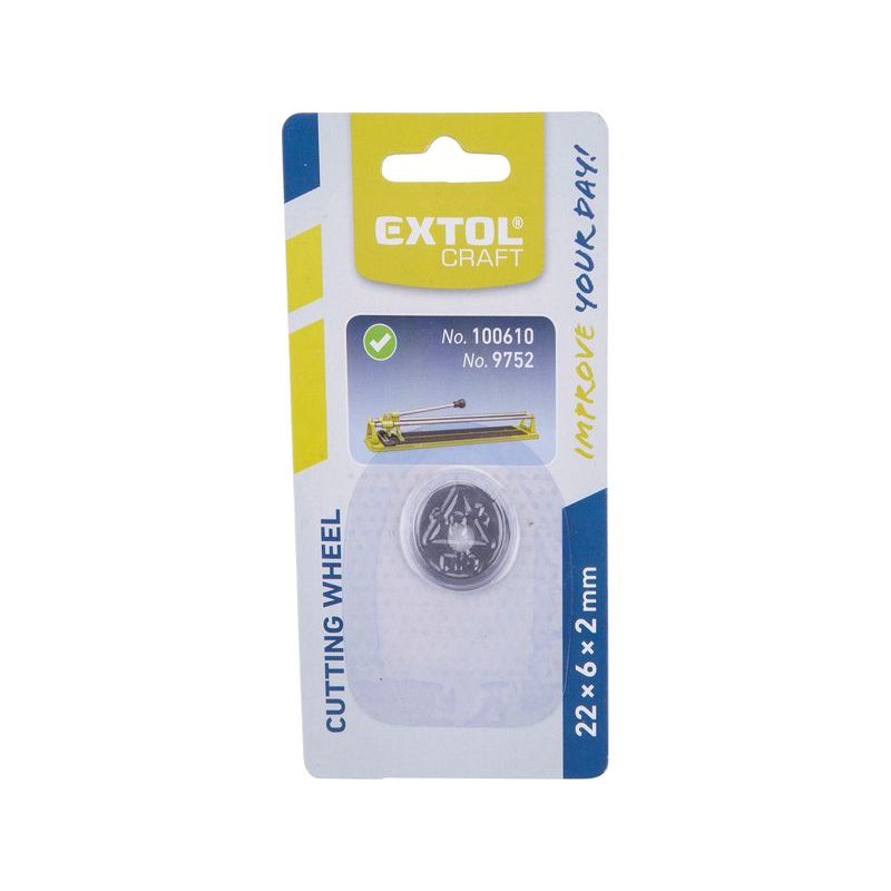 EXTOL CRAFT ŘEZACÍ KOLEČKO, 22X6X2MM, 103220 - PŘÍSLUŠENSTVÍ K ŘEZAČKÁM - STAVEBNÍ TECHNIKA