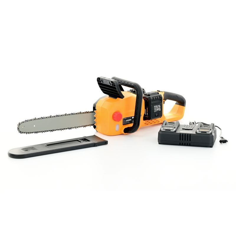 RIWALL PRO RACS 4020I SET AKU ŘETĚZOVÁ PILA 2 X 20 V + 2X 4 AH BATERIE + DUÁLNÍ RYCHLONABÍJEČKA 4,5 A - AKU ŘETĚZOVÉ PILY - ZAHRADA
