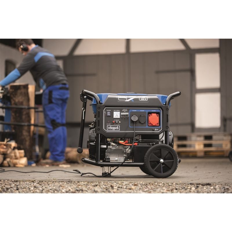 SCHEPPACH SG 7100X RÁMOVÁ ELEKTROCENTRÁLA 5500 W S REGULACÍ AVR A ELEKTROSTARTEM - TŘÍFÁZOVÉ ELEKTROCENTRÁLY - ELEKTROCENTRÁLY