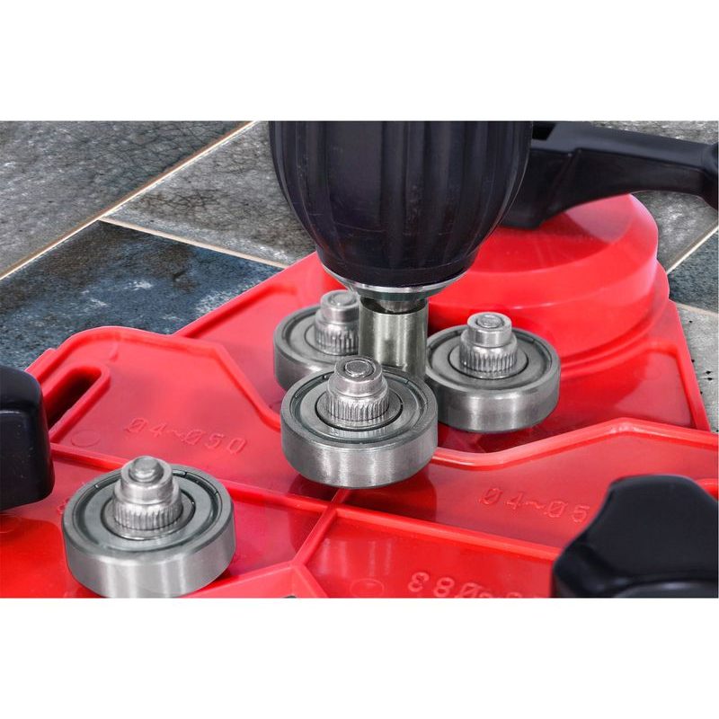 EXTOL PREMIUM VODÍCÍ ŠABLONA NA KORUNKY A VRTÁKY, PRAC. ROZSAH ⌀4-83MM, 8801974 - VRTÁKY DO SKLA A KERAMIKY - PŘÍSLUŠENSTVÍ