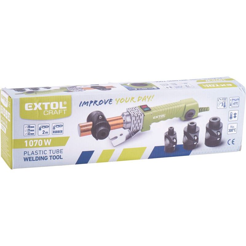 EXTOL CRAFT SVÁŘEČKA POLYFÚZNÍ, 1070W, 419313 - SVÁŘEČKY NA PLASTOVÉ TRUBKY (POLYFÚZNÍ SVÁŘEČKY) - ELEKTRICKÉ NÁŘADÍ