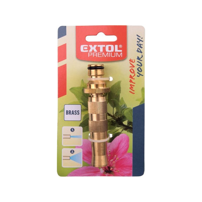 EXTOL PREMIUM POSTŘIKOVAČ-TRYSKA, 2FUNKČNÍ, MOSAZ, 8876051 - POSTŘIKOVACÍ HLAVICE - ZAHRADA