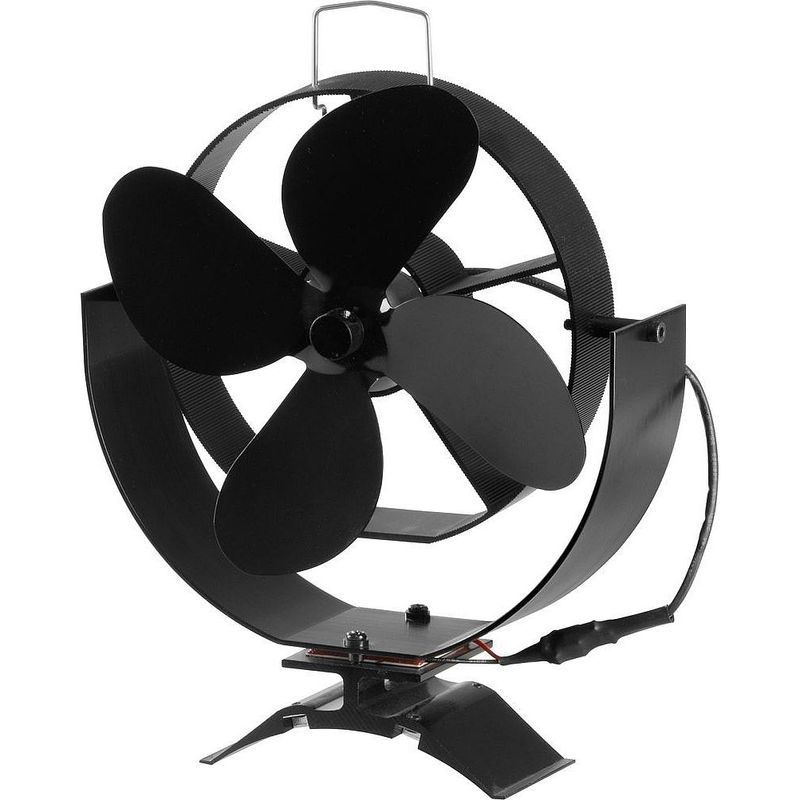 VENTILÁTOR KE KRBU MAGNETICKÝ(NAKLÁPĚCÍ), 4-LOPATKOVÝ, ÚCHYT NA KOUŘOVOD - KAMNA, KRBY, KRBOVÁ KAMNA - DŮM A DOMÁCNOST, ELEKTRO..