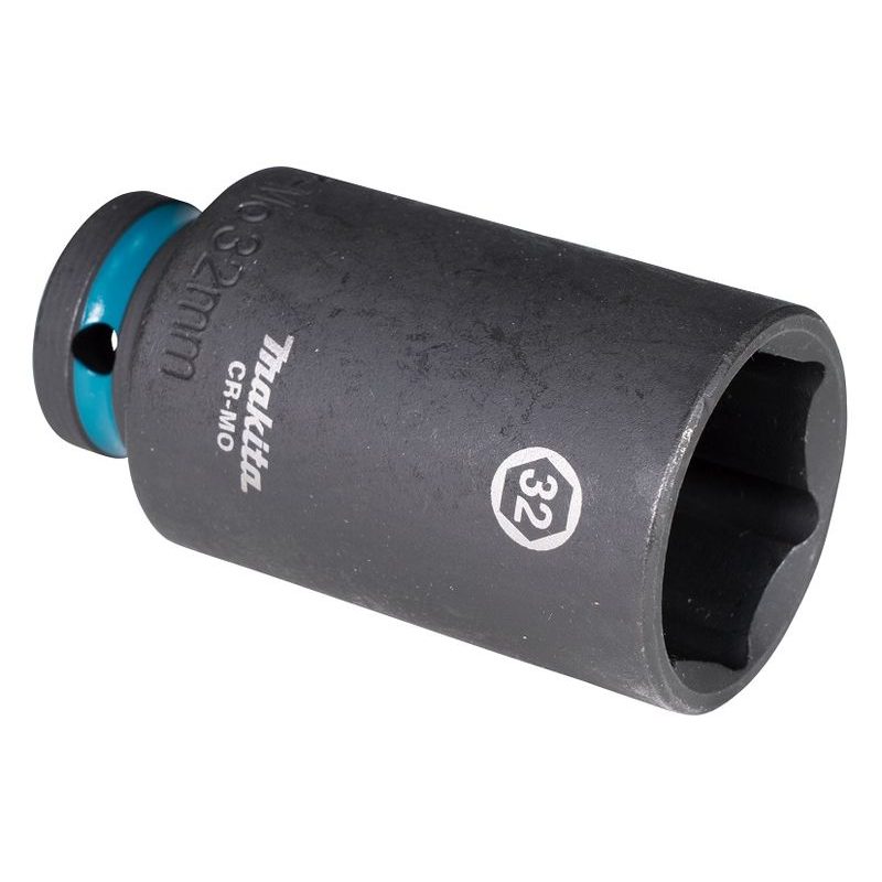 MAKITA E-16558 - KLÍČ NÁSTRČNÝ PRODLOUŽENÝ 1/2", ČTYŘHRAN, IMPACT BLACK, 32MM - NÁSTROJE ČTYŘHRAN 1/2" - MAKITA-SHOP