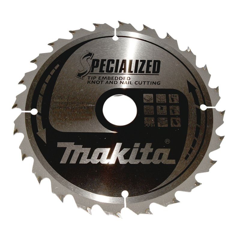 MAKITA B-33118 - KOTOUČ PILOVÝ DŘEVO SPECIALIZED SE ZAPUŠTĚNÝMI ZUBY 190X2X30MM 24Z = OLD B-09422 - PILOVÉ KOTOUČE - MAKITA-SHOP