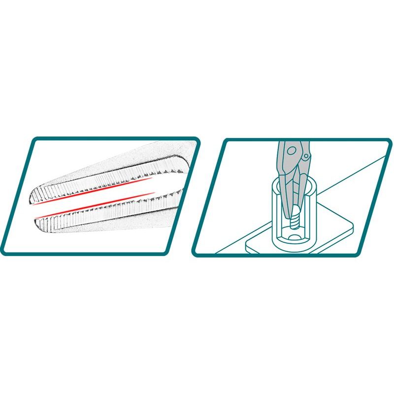 TOTAL KLEŠTĚ RYCHLOUPÍNACÍ PRODLOUŽENÉ, THT19902 - SAMOSVORNÉ KLEŠTĚ - RUČNÍ NÁŘADÍ