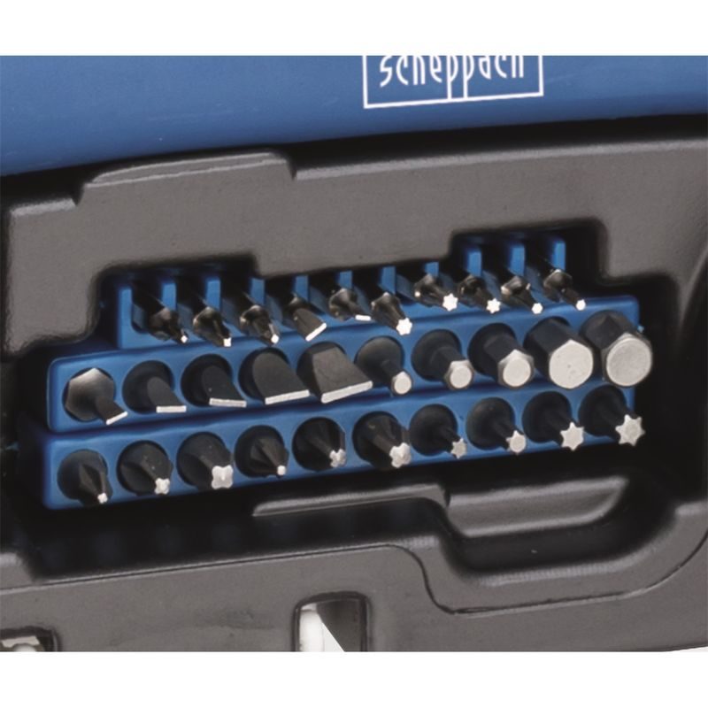 SCHEPPACH WZK 120 PLASTOVÝ KUFR S NÁŘADÍM, 97 DÍLŮ - SADY NÁŘADÍ - RUČNÍ NÁŘADÍ