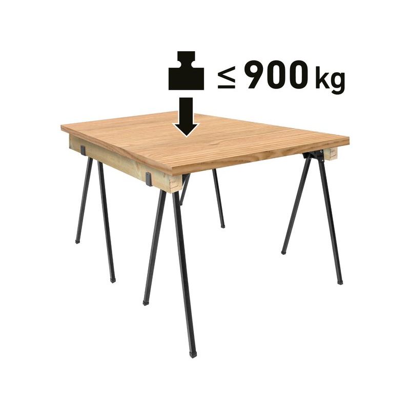 EXTOL CRAFT KOZA STAVEBNÍ SKLÁDACÍ 1KUS, NOSNOST 450KG, VÝŠKA 76,5CM, 956070 - PODPĚRY - DÍLNA A GARÁŽ