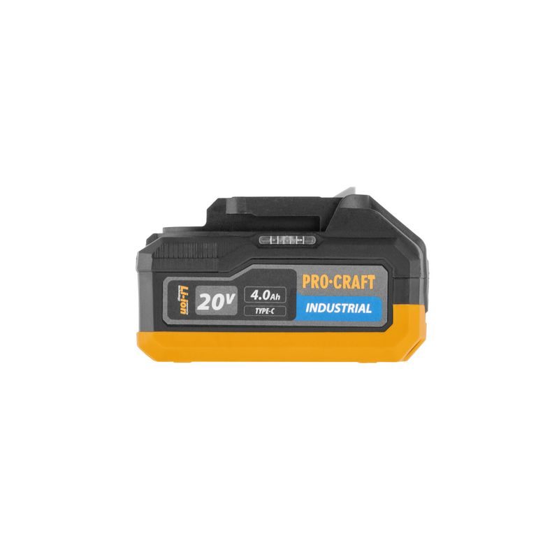 BATERIE AKUMULÁTOROVÁ 20V LI-ION, 4000MAH PROCRAFT 20/4 INDUSTRIAL | 20/4 INDUSTRIAL PROCRAFT - PŘÍSLUŠENSTVÍ PROCRAFT - NÁHRADNÍ DÍLY