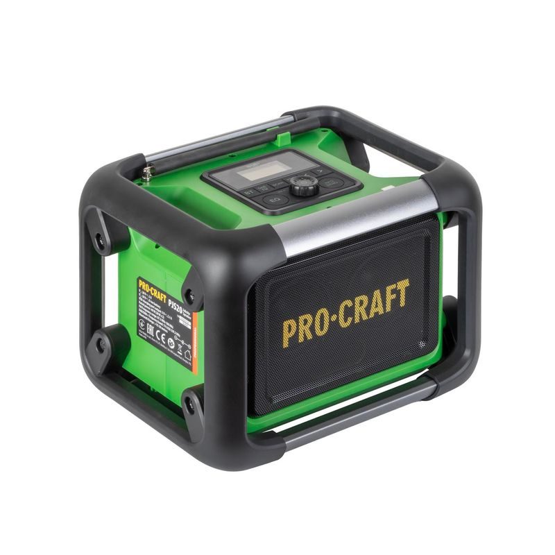 AKU RÁDIO PROCRAFT PJS20 DAB+, FM, BLUETOOTH 5.3, 80W (BEZ BATERIE A NABÍJEČKY) | PJS20BB PROCRAFT - AKU RÁDIA - AKU NÁŘADÍ
