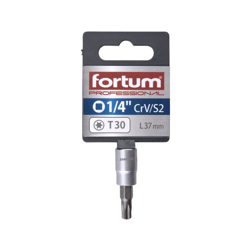 FORTUM HLAVICE ZÁSTRČNÁ 1/4" HROT TORX, T 30, L 37MM, 4701725 - ZÁSTRČNÉ HLAVICE - RUČNÍ NÁŘADÍ