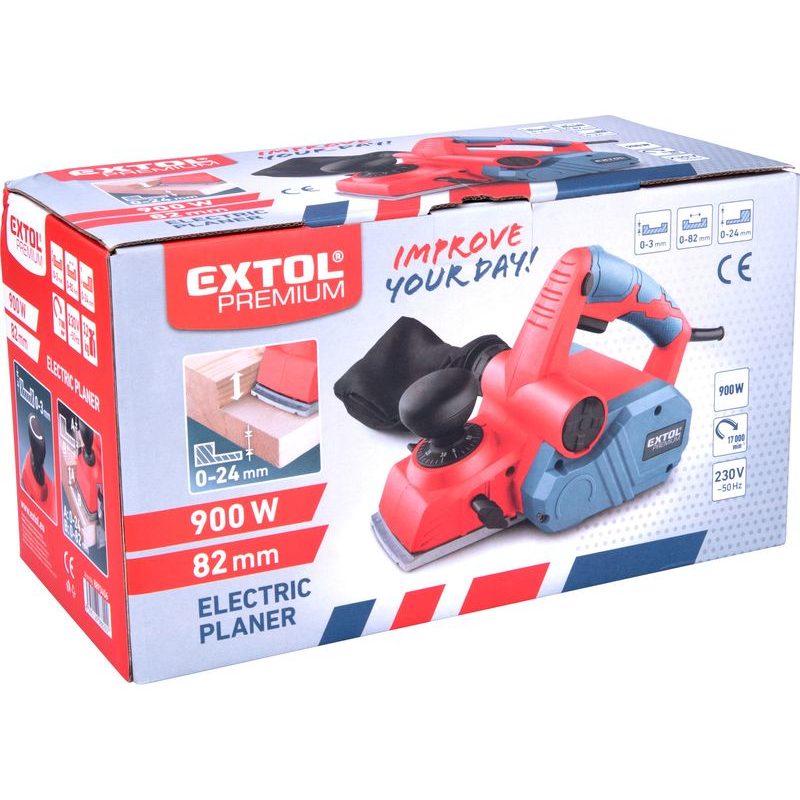 EXTOL PREMIUM HOBLÍK ELEKTRICKÝ, 900W, POLODRÁŽKA 24MM, 8893406 - HOBLÍKY - ELEKTRICKÉ NÁŘADÍ