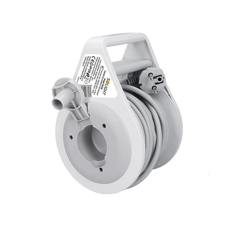 BUBEN VNITŘNÍ 3Z, 10M, 3 X 1,0MM2, 14X12X20,5CM, Ø14CM, ŠEDÝ KABEL - PRODLUŽOVACÍ KABELY - PŘÍSLUŠENSTVÍ