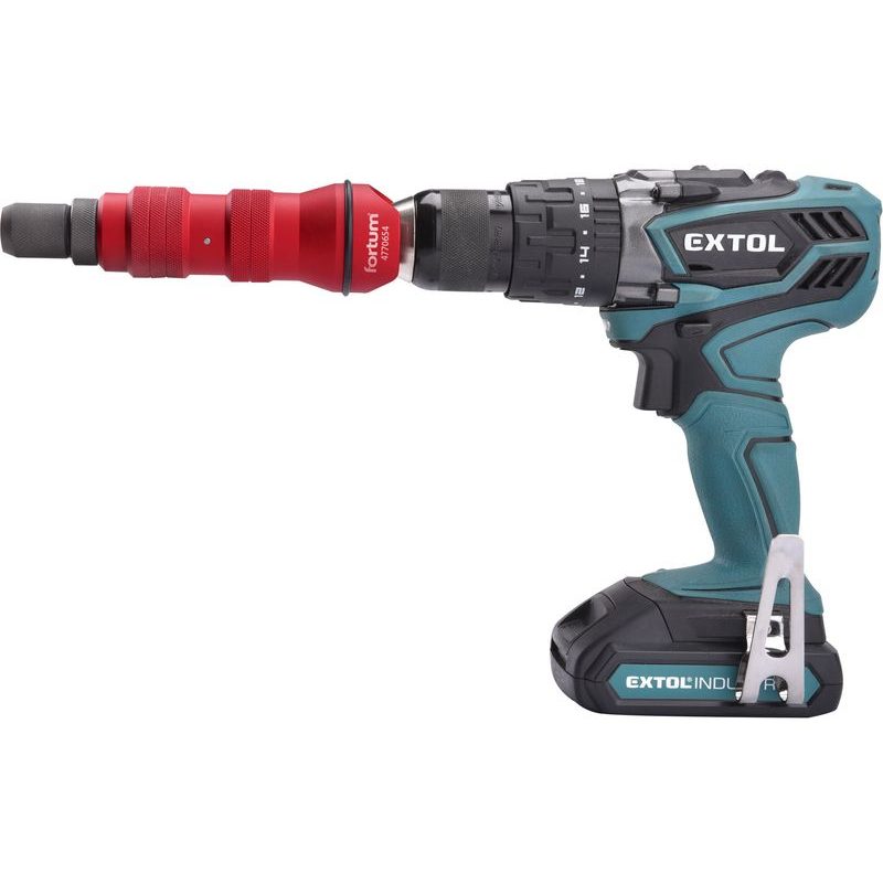 FORTUM NÁSTAVEC NÝTOVACÍ NA VRTAČKU, PRO NÝTOVACÍ MATICE M3-M8, CRMOV, 4770654 - PRO NÝTOVAČKY - PŘÍSLUŠENSTVÍ