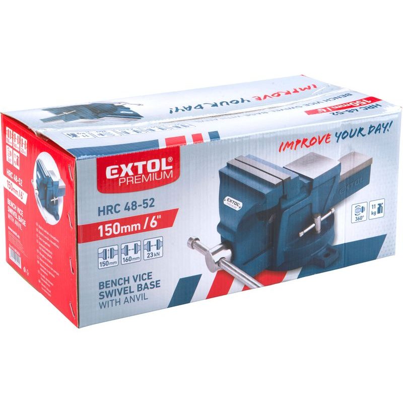 EXTOL PREMIUM SVĚRÁK OTOČNÝ S KOVADLINOU, 150MM, 8812624 - SVĚRÁKY - DÍLNA A GARÁŽ