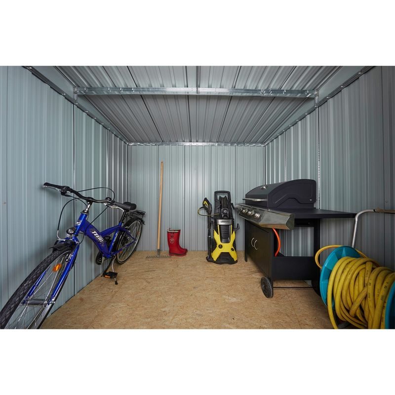 RIWALL PRO RMSP 9X8 ANTHRACITE LUX ZAHRADNÍ DOMEK KOVOVÝ 2,4 X 2,8 M S PULTOVOU STŘECHOU ANTRACIT - ZAHRADNÍ DOMKY - DŮM A DOMÁCNOST, ELEKTRO..