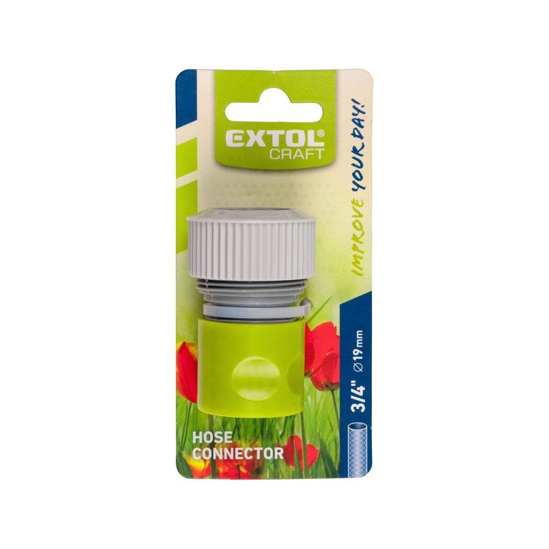EXTOL CRAFT ORANŽOVO/MODRÁ RYCHLOSPOJKA NA HADICI, 3/4", 70103-R1 - PLASTOVÉ SPOJKY - ZAHRADA