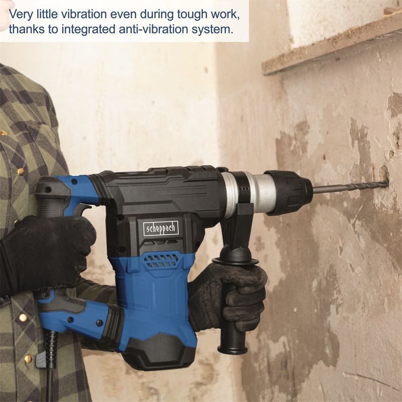 SCHEPPACH DH 1500 PLUS VRTACÍ/SEKACÍ KLADIVO 6 KG - KOMB. KLADIVA SDS + - ELEKTRICKÉ NÁŘADÍ