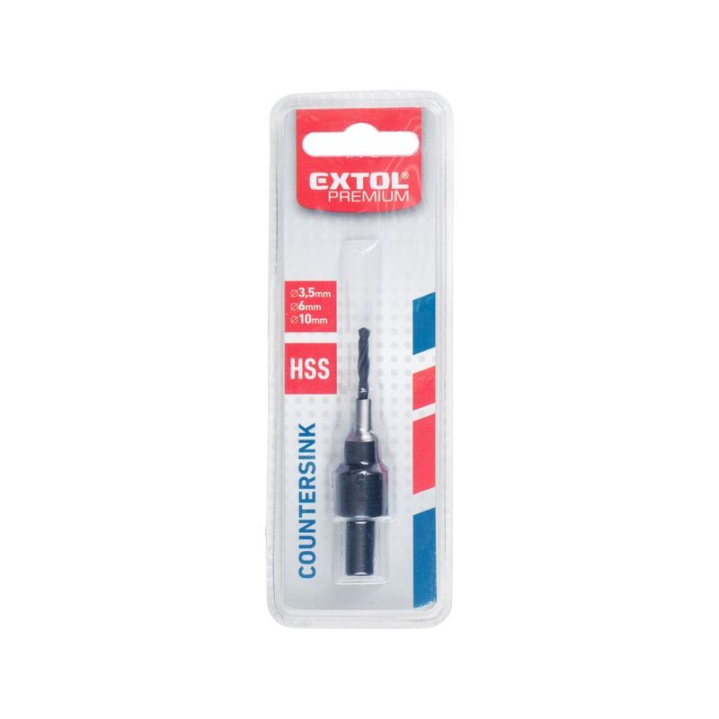 EXTOL PREMIUM VRTÁK NA KONFIRMÁTY, PRO ŠROUB 6MM, O VRTÁKU 3,5MM, HSS, 8801205 - FRÉZOVACÍ VRTÁKY DO DŘEVA - PŘÍSLUŠENSTVÍ