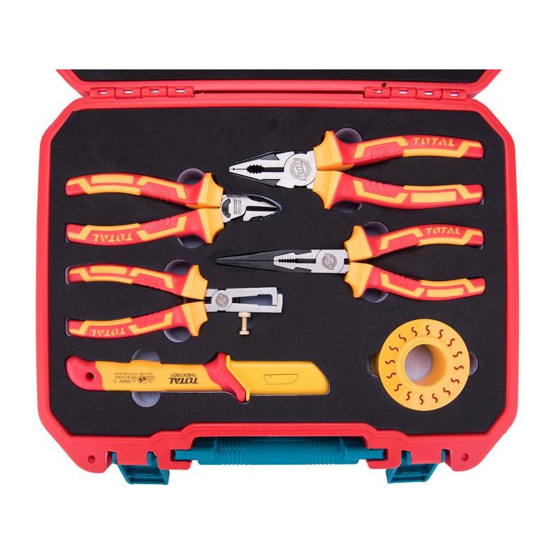 TOTAL SADA ELEKTRIKÁŘSKÉHO NÁŘADÍ, 16KS, 1000V, VDE, THKITH1601 - SADY NÁŘADÍ - RUČNÍ NÁŘADÍ