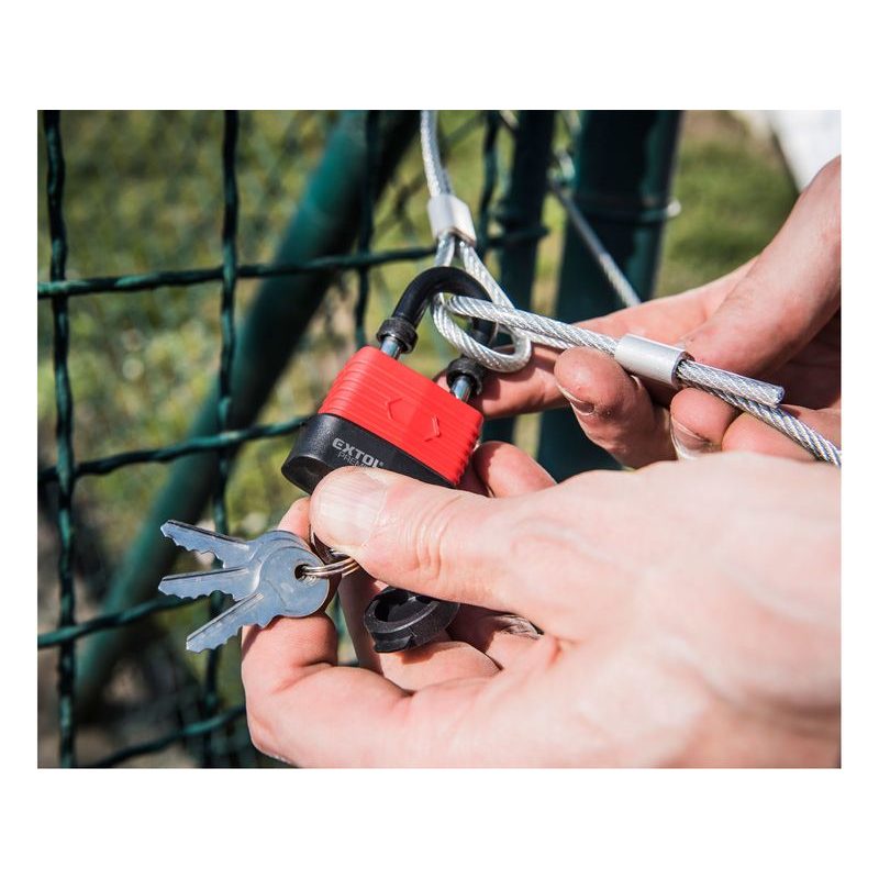 EXTOL PREMIUM ZÁMEK VISACÍ VODĚODOLNÝ, 40MM, 8857540 - ZÁMKY VISACÍ - DÍLNA A GARÁŽ