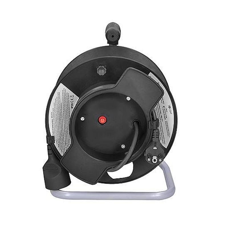 PRODLUŽOVACÍ PŘÍVOD 1Z - NA BUBNU, 3X1,5MM2, ČERNÝ, 25M - PRODLUŽOVACÍ KABELY - PŘÍSLUŠENSTVÍ