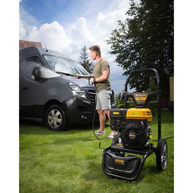 RIWALL PRO RPPW 250 SET BENZÍNOVÁ TLAKOVÁ MYČKA 250 BARŮ S PŘÍSLUŠENSTVÍM - TLAKOVÉ MYČKY BENZÍNOVÉ - ZAHRADA