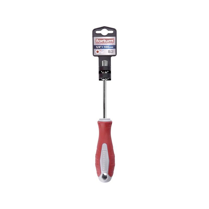 FORTUM ŠROUBOVÁK NA HROTY, 1/4"X100MM, S2, 4740900 - OSTATNÍ ŠROUBOVÁKY - RUČNÍ NÁŘADÍ