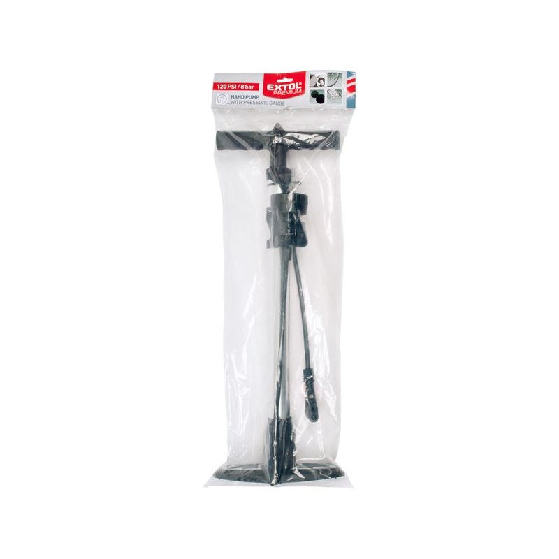 EXTOL PREMIUM PUMPA NA KOLO S MANOMETREM A UPOUŠTĚCÍM VENTILEM, 120PSI/8BAR, 8864200 - AUTO-POTŘEBY - DÍLNA A GARÁŽ