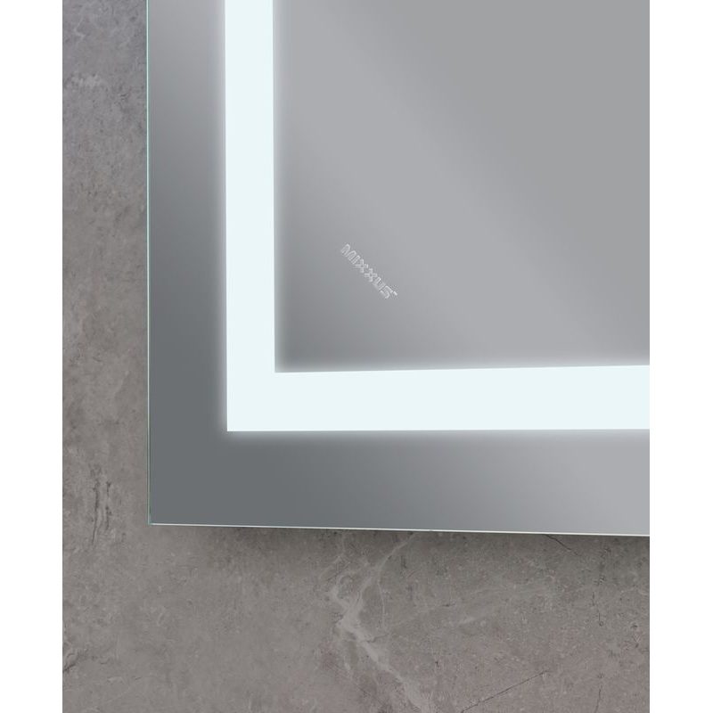 KOUPELNOVÉ ZRCADLO S LED OSVĚTLENÍM, PROTIZAMLŽOVACÍ FUNKCÍ, REGULACÍ JASU A HODINKAMI, MR12-70×50-R | MR12-70×50-REVERSE WARM PROCRAFT - ZRCADLA - SANITA