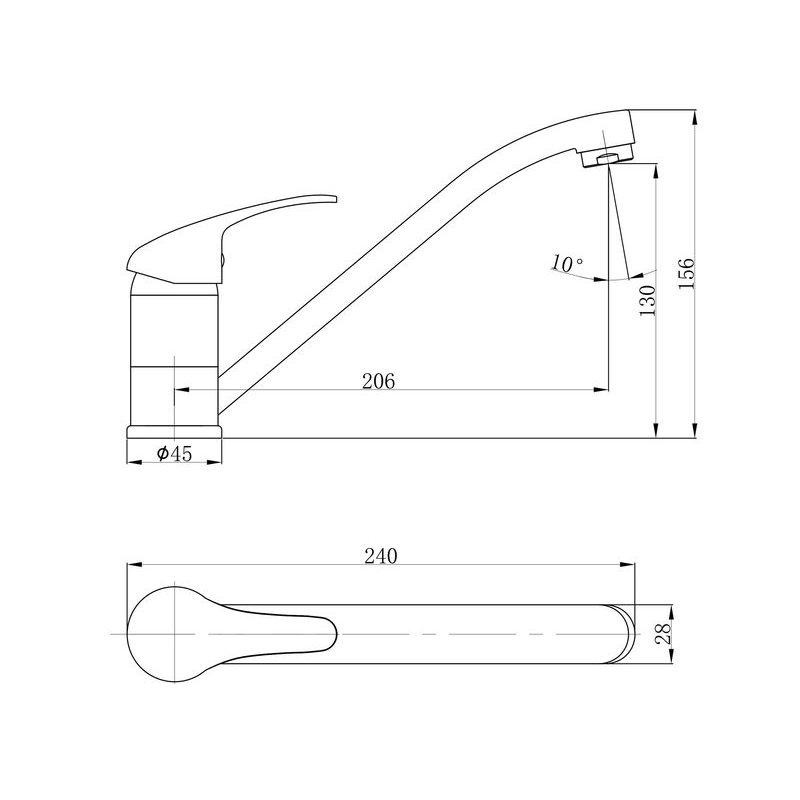 BALLETTO BATERIE UMYVADLOVÁ STOJÁNKOVÁ, 81001 - UMYVADLOVÉ BATERIE - SANITA