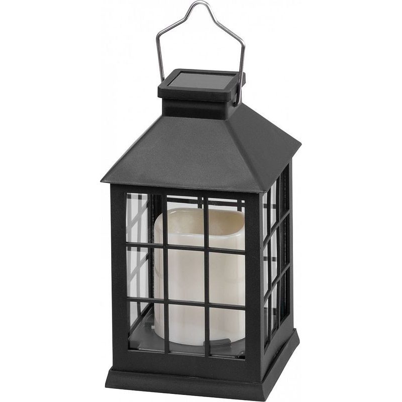 SOLÁRNÍ LUCERNA GARDEN, EFEKT PLAMENE, 10,5X10,5X19CM - VÁNOČNÍ DEKORACE - DŮM A DOMÁCNOST, ELEKTRO..