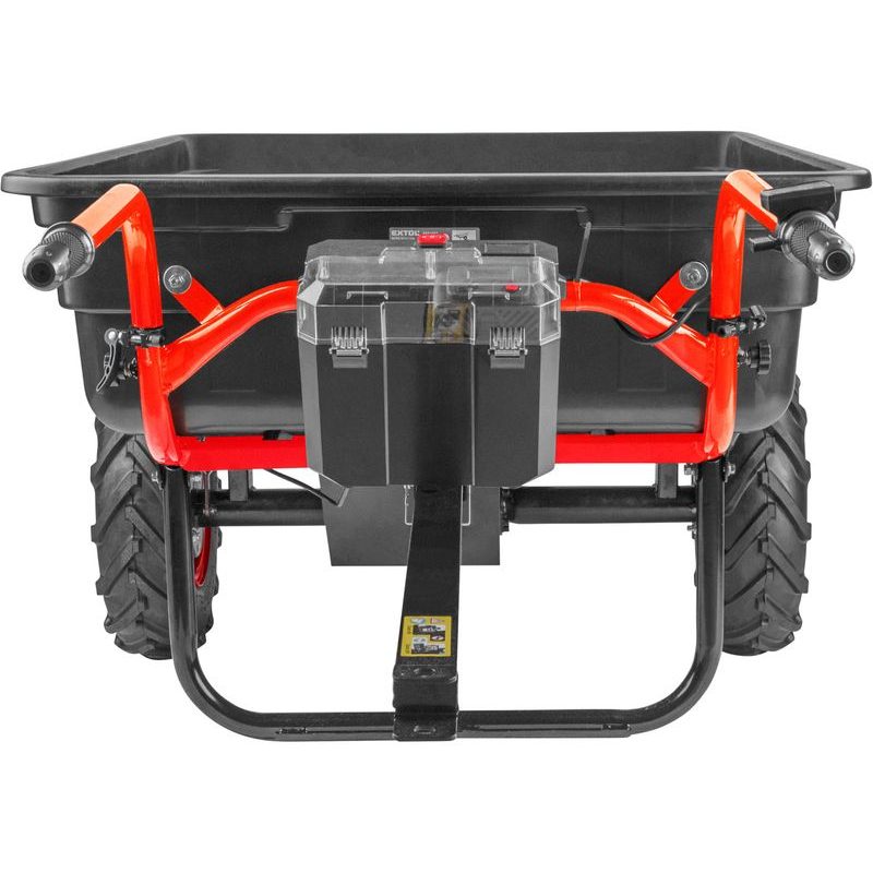 EXTOL PREMIUM DVOUKOLÁK NÁKLADNÍ S PŘEVODOVKOU AKU, 400KG, 225L, 40V LI-ION, 6AH, 8891592 - AKU KOLEČKA, MOTÚČKA - STAVEBNÍ TECHNIKA