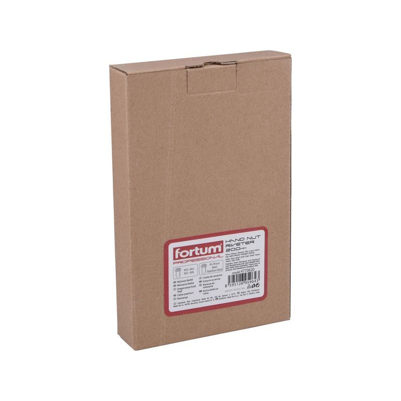 FORTUM KLEŠTĚ NÝTOVACÍ PRO NÝTOVACÍ MATICE, M3-M6, 200MM, 4770620 - NÝTOVACÍ KLEŠTĚ - RUČNÍ NÁŘADÍ