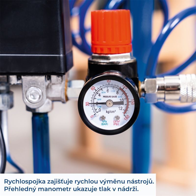 SCHEPPACH HC 26 OLEJOVÝ KOMPRESOR 8 BAR SE VZDUŠNÍKEM 24 L - OLEJOVÉ KOMPRESORY - PNEU NÁŘADÍ