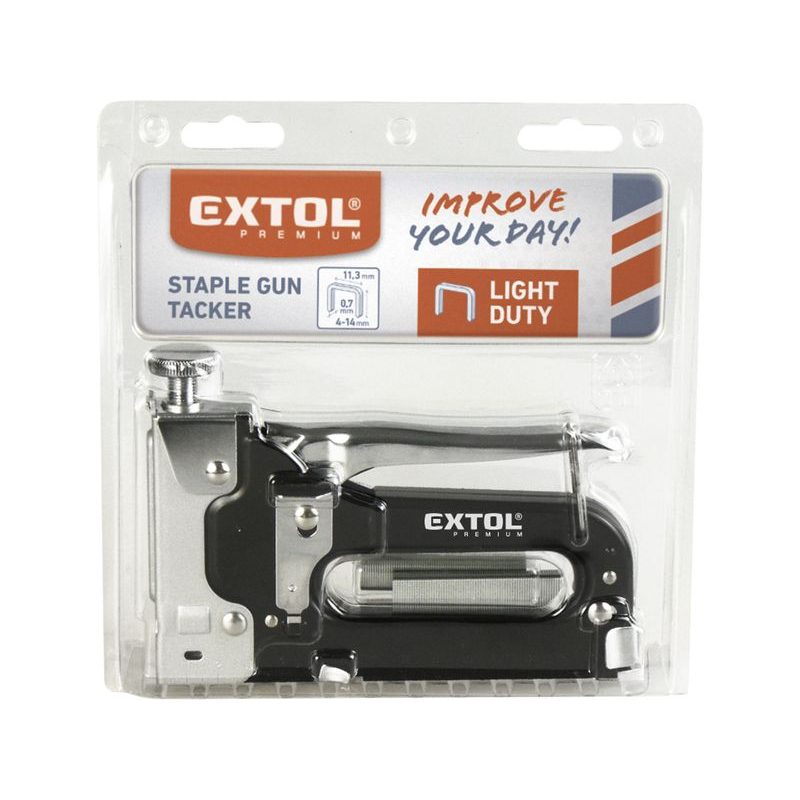 EXTOL PREMIUM PISTOLE SPONKOVACÍ, 4-14MM/TL. 0,75MM, 8851100 - SPONKOVACÍ PISTOLE A SPONY - RUČNÍ NÁŘADÍ