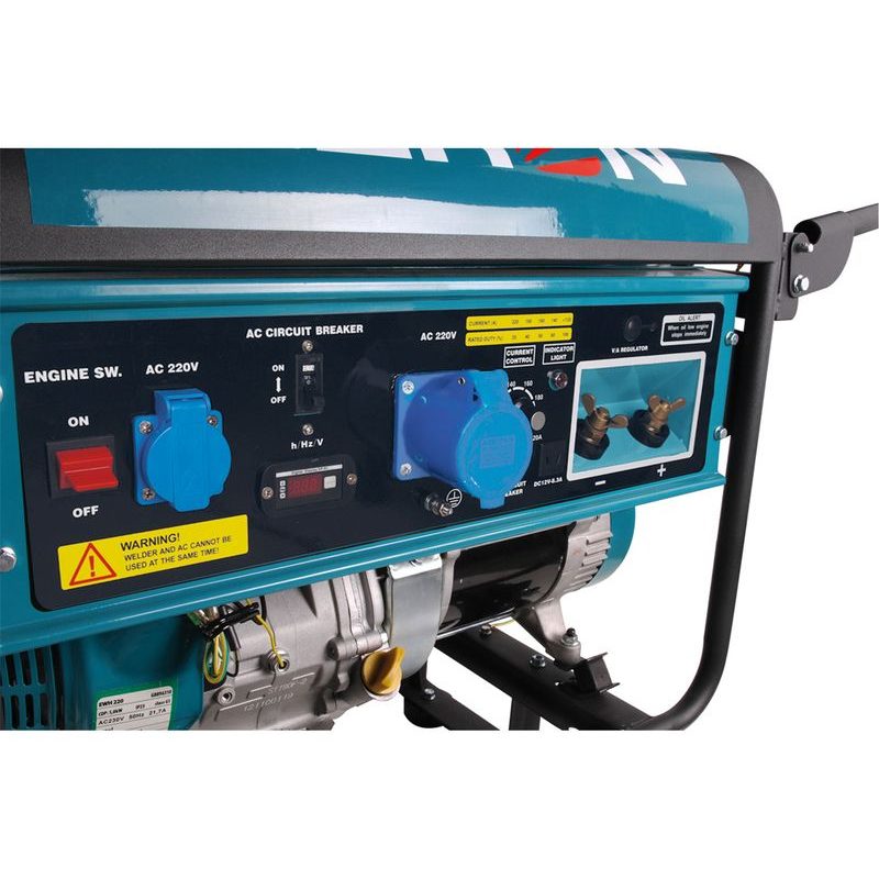 HERON EWH 220 ELEKTROCENTRÁLA SE SVÁŘEČKOU 220A, BENZÍNOVÁ 14HP/5,5KW, 8896310 - ELEKTROCENTRÁLY SE SVÁŘEČKOU - ELEKTROCENTRÁLY