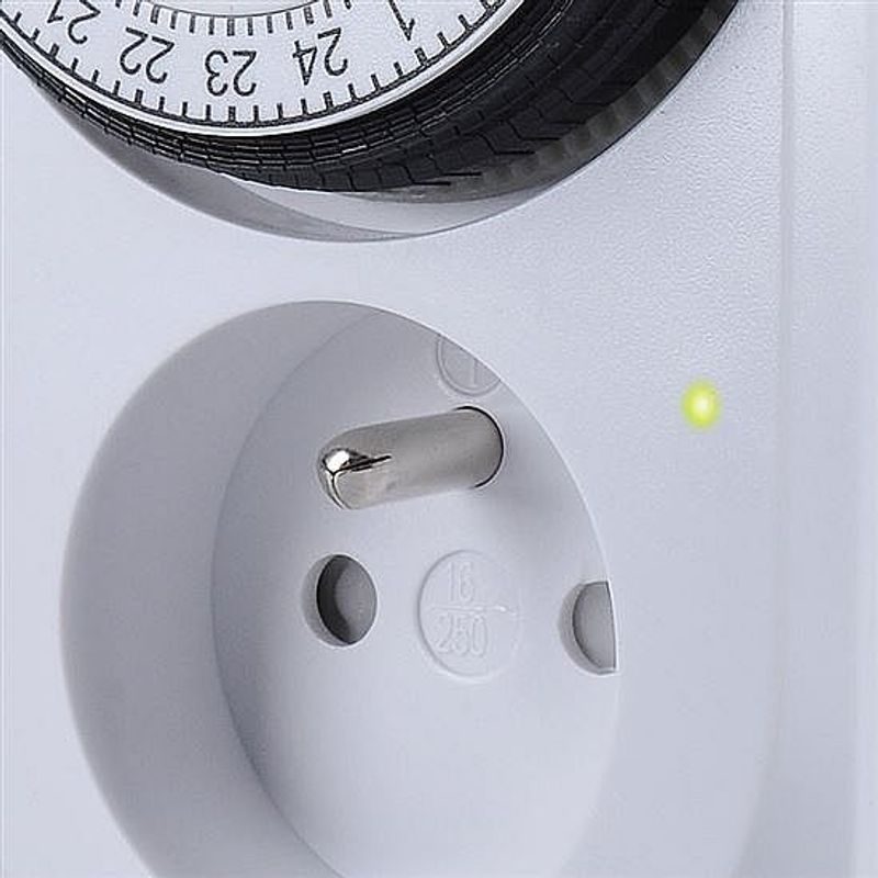 ČASOVÝ SPÍNAČ MECHANICKÝ, DENNÍ 24H., INTERVAL 15MIN, VYPÍNAČ - DOMACÍ AUTOMATIZACE - ZÁSUVKY, TERMOSTATY - DŮM A DOMÁCNOST, ELEKTRO..